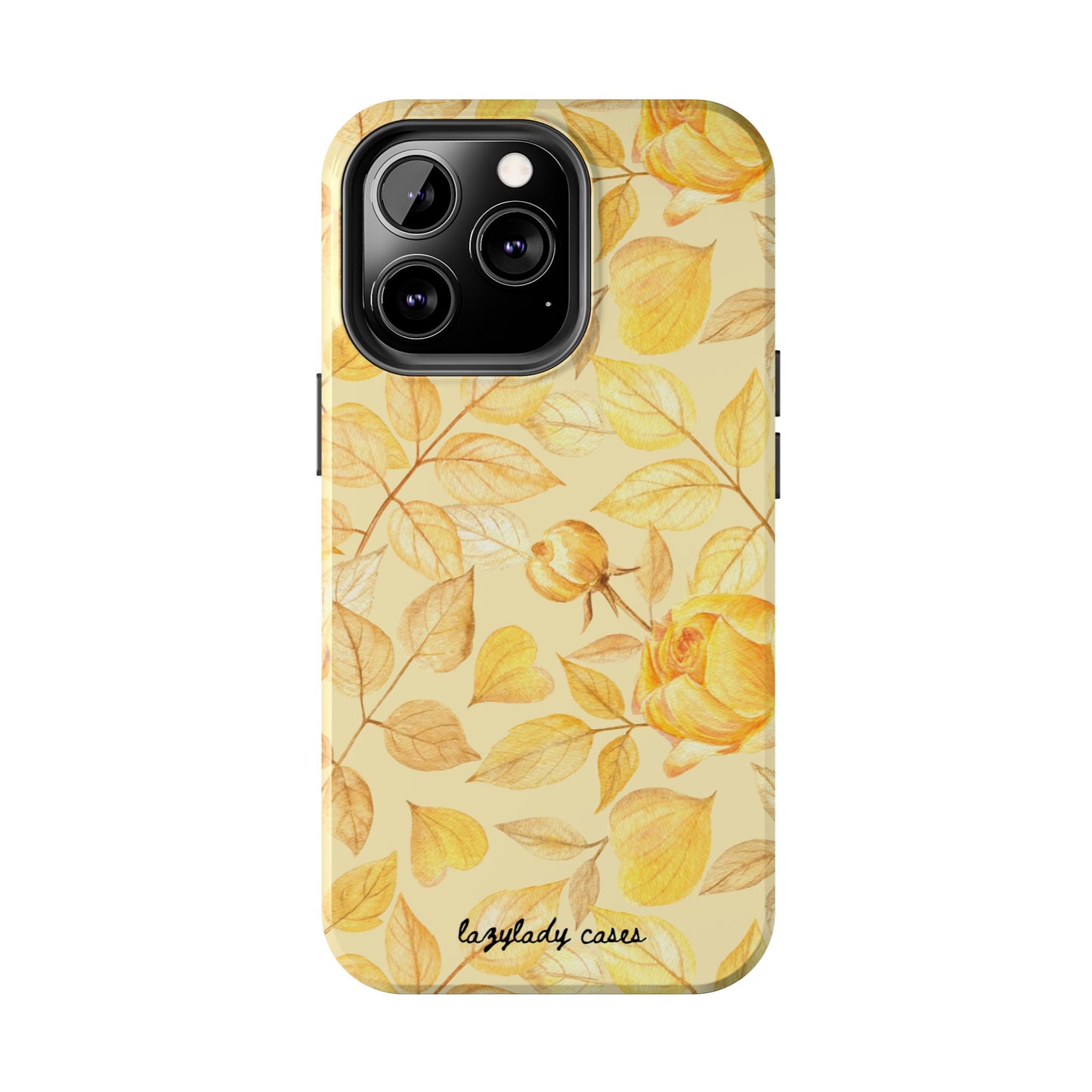 Yellow Dusk Tough Phone Case – Durable Protection with Yellow Roses Design