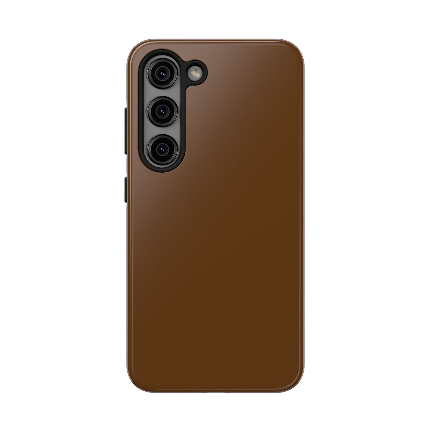 Brown Tough Phone Case — Rugged Shockproof iPhone Cover