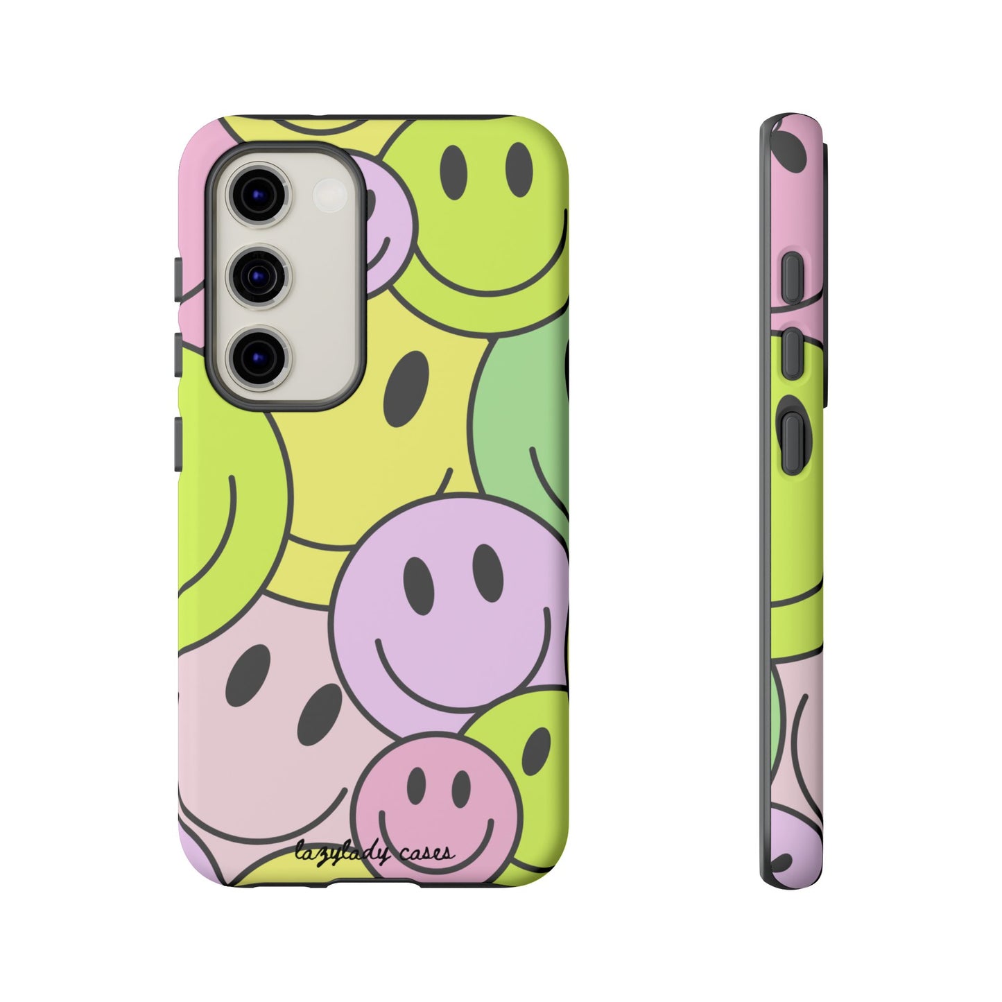 Colorful Smile Face Phone Case - Tough Protection & Fun Design