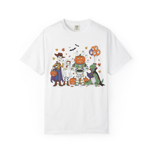 Halloween-Themed Unisex T-Shirt, Spooky Graphic Tee, Fall Festival Shirt, Trick or Treat Apparel, October Holiday Top