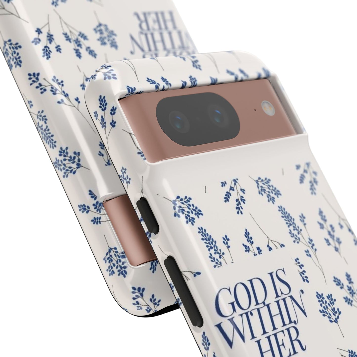 Within Her Cases - Floral Phone Case with Inspirational Quote, Motivational Gifts for Her, Bible Verse Design, Durable Case for iPhone, [...]