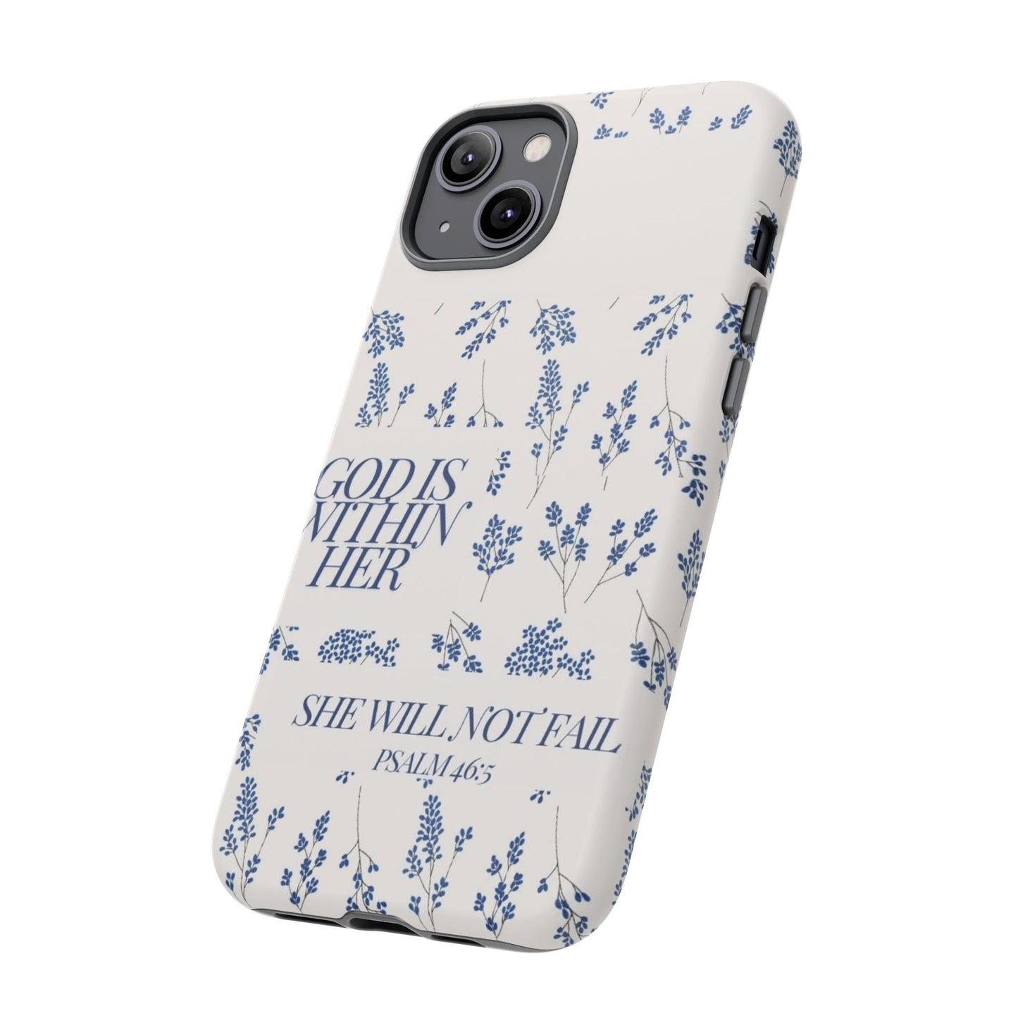 Within Her Cases - Floral Phone Case with Inspirational Quote, Motivational Gifts for Her, Bible Verse Design, Durable Case for iPhone, [...]