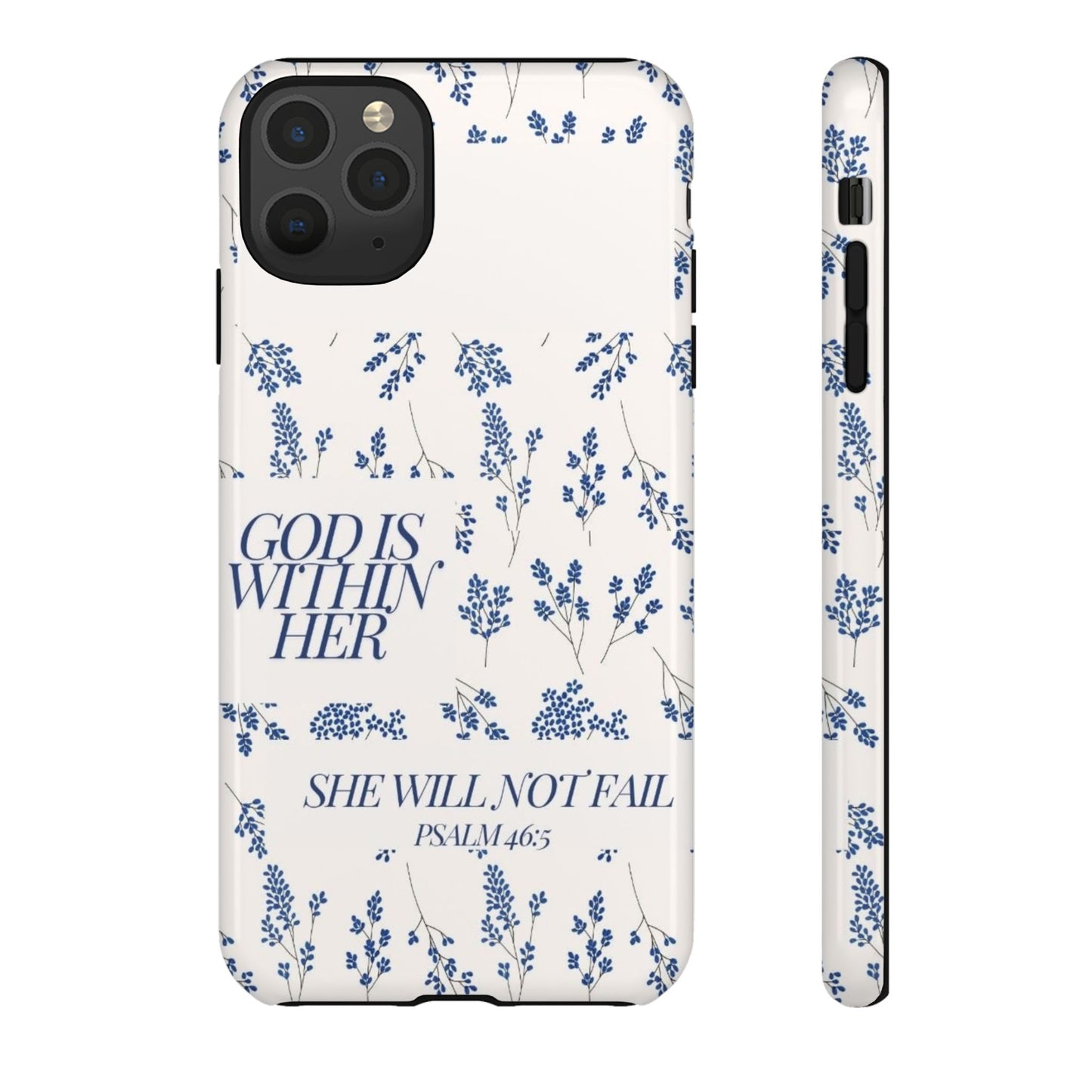 Within Her Cases - Floral Phone Case with Inspirational Quote, Motivational Gifts for Her, Bible Verse Design, Durable Case for iPhone, [...]