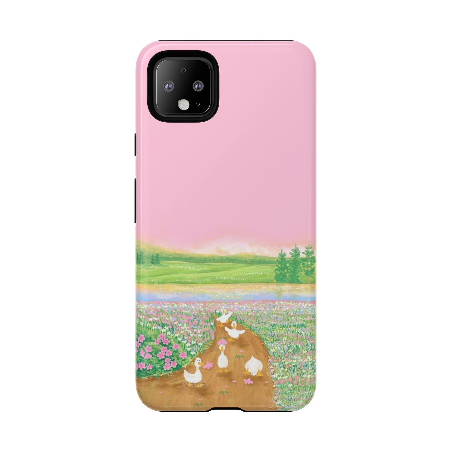 Pastel Floral Phone Case, Tough Cases for Nature Lovers, Cute Phone Accessories, Spring Gifts, Unique Mobile Covers