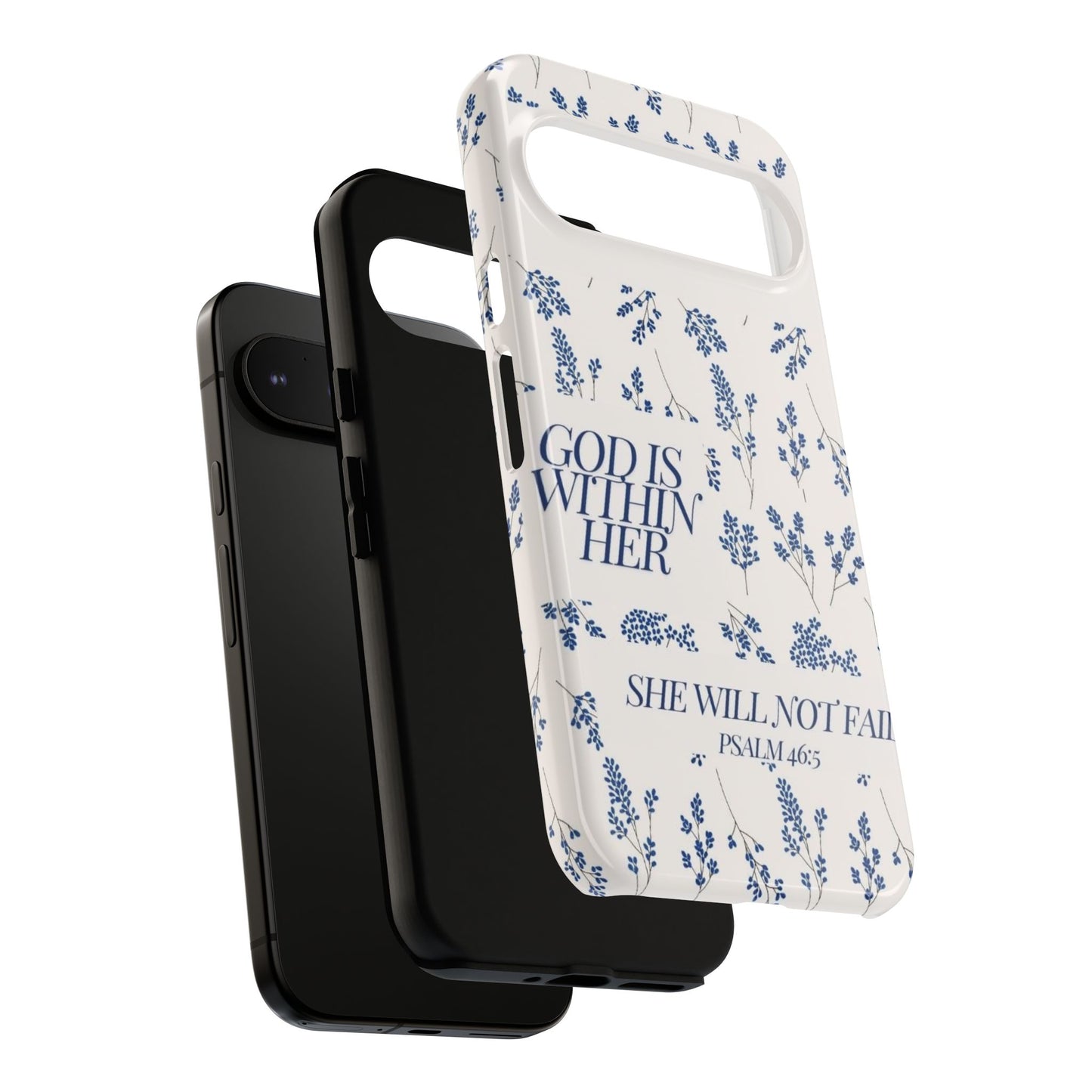Within Her Cases - Floral Phone Case with Inspirational Quote, Motivational Gifts for Her, Bible Verse Design, Durable Case for iPhone, [...]