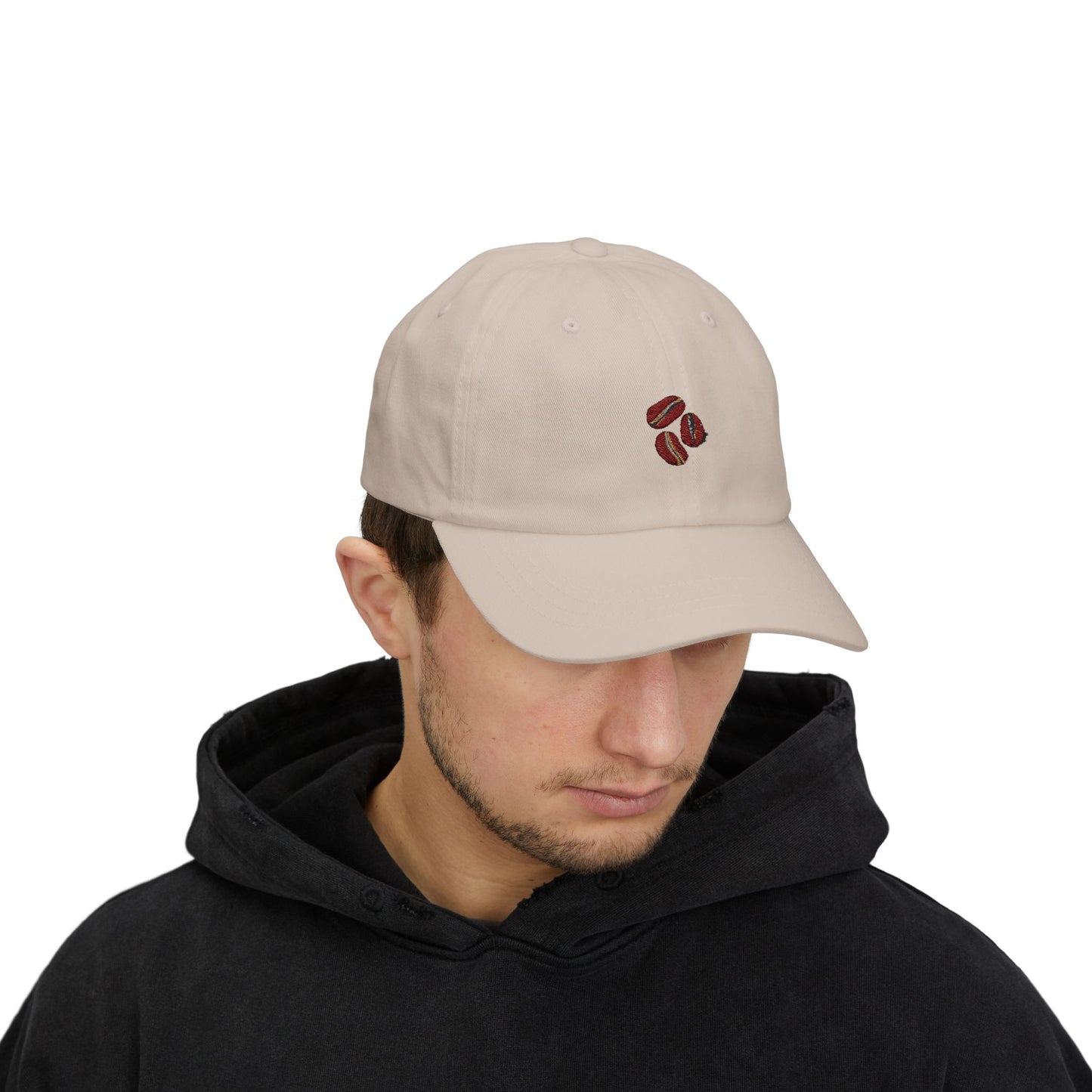 Coffee Bean Cap — Embroidered Micro Beans Baseball Hat