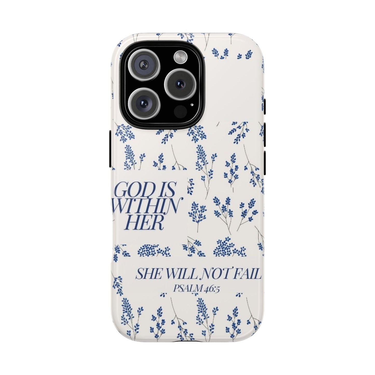 Within Her Cases - Floral Phone Case with Inspirational Quote, Motivational Gifts for Her, Bible Verse Design, Durable Case for iPhone, [...]