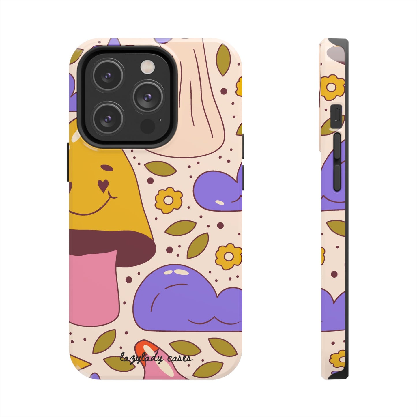 Whimsical Mushroom Phone Case - Tough & Fun Design for Nature Lovers