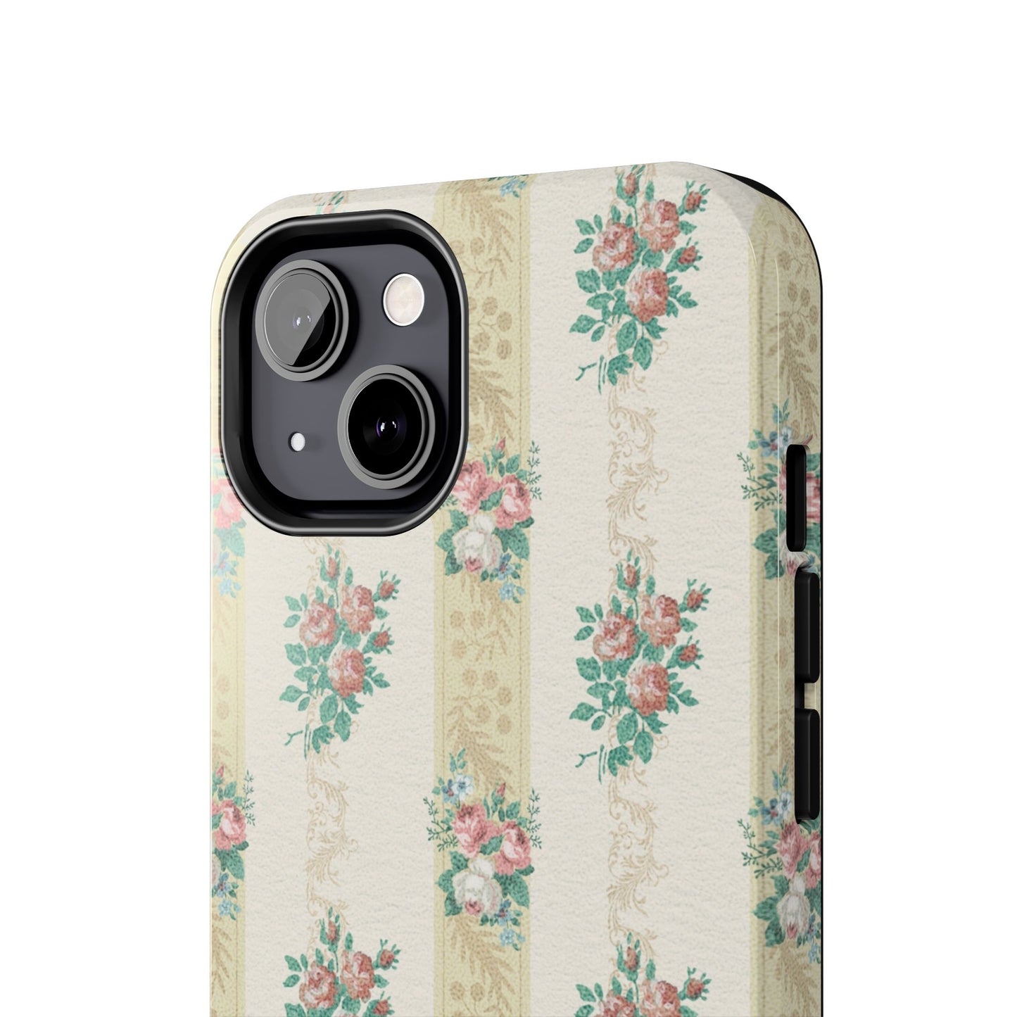 Elegant Floral Tough Phone Case - Vintage Inspired Design