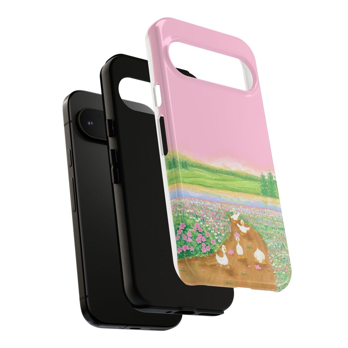 Pastel Floral Phone Case, Tough Cases for Nature Lovers, Cute Phone Accessories, Spring Gifts, Unique Mobile Covers