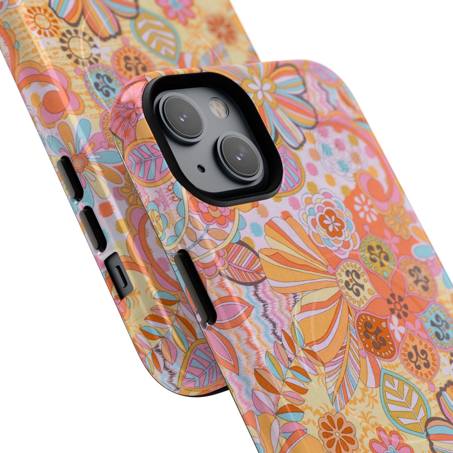 Floral Tough Magnetic Phone Case – Vibrant Floral Design