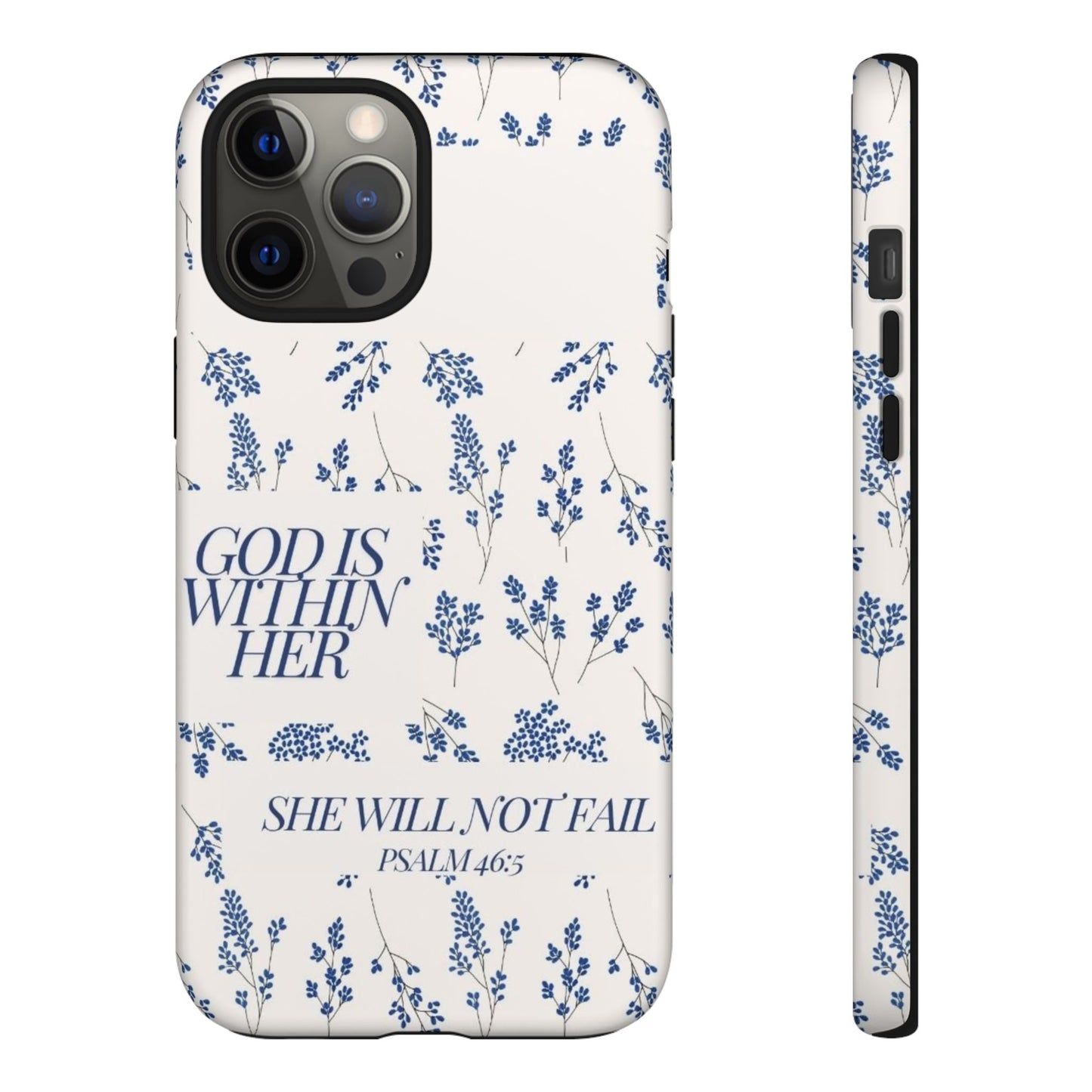 Within Her Cases - Floral Phone Case with Inspirational Quote, Motivational Gifts for Her, Bible Verse Design, Durable Case for iPhone, [...]