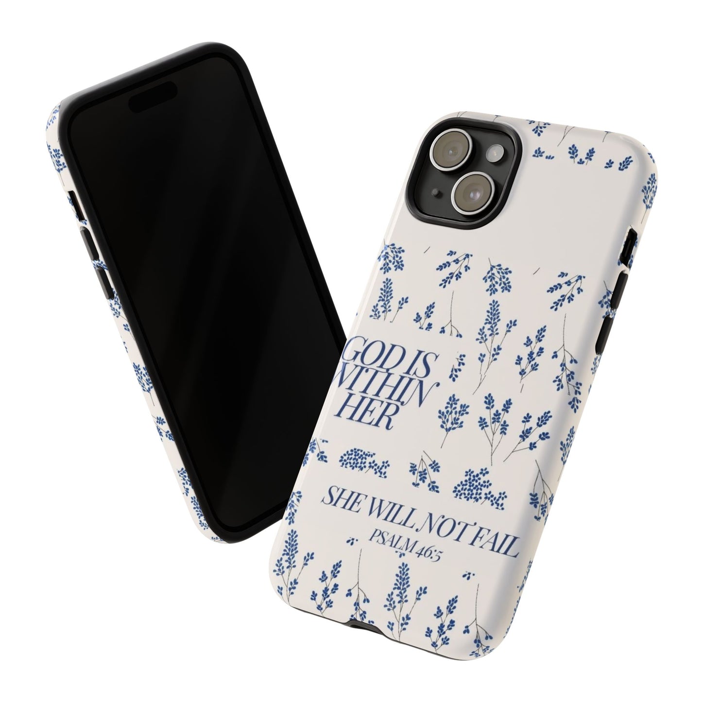 Within Her Cases - Floral Phone Case with Inspirational Quote, Motivational Gifts for Her, Bible Verse Design, Durable Case for iPhone, [...]