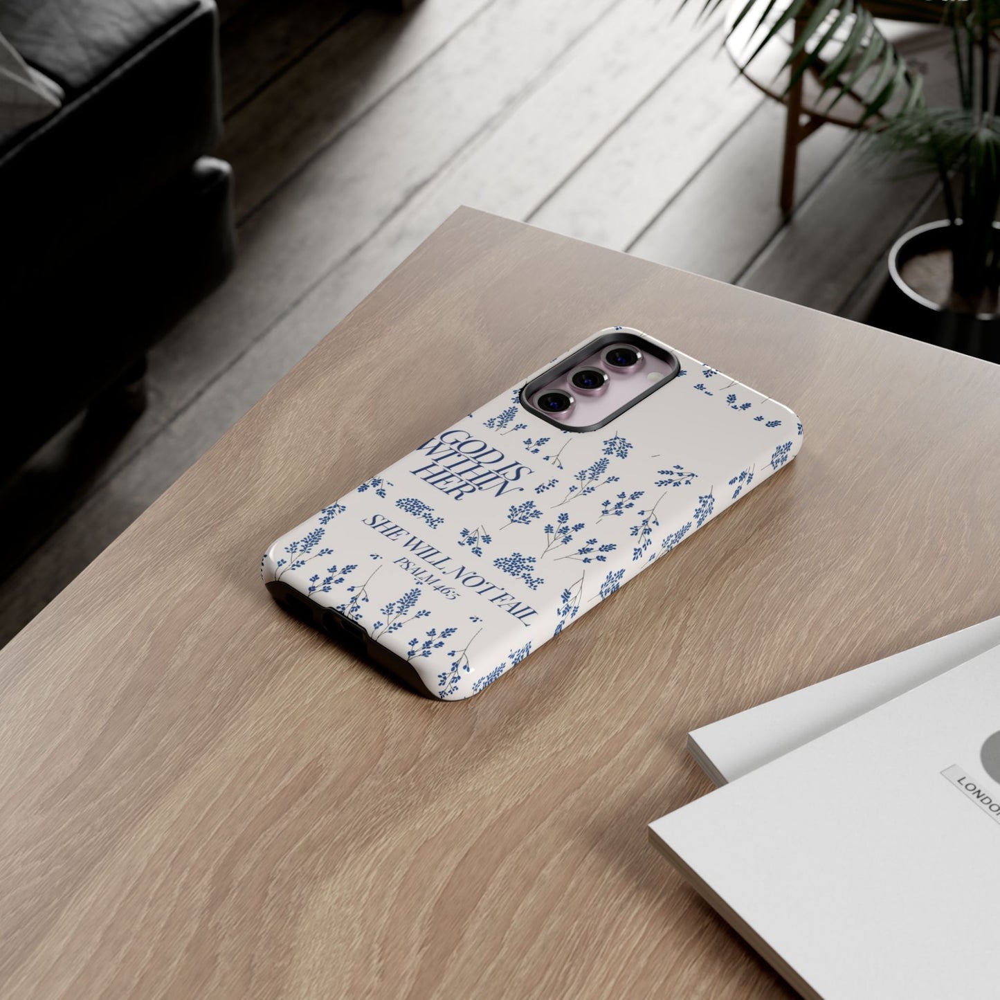 Within Her Cases - Floral Phone Case with Inspirational Quote, Motivational Gifts for Her, Bible Verse Design, Durable Case for iPhone, [...]