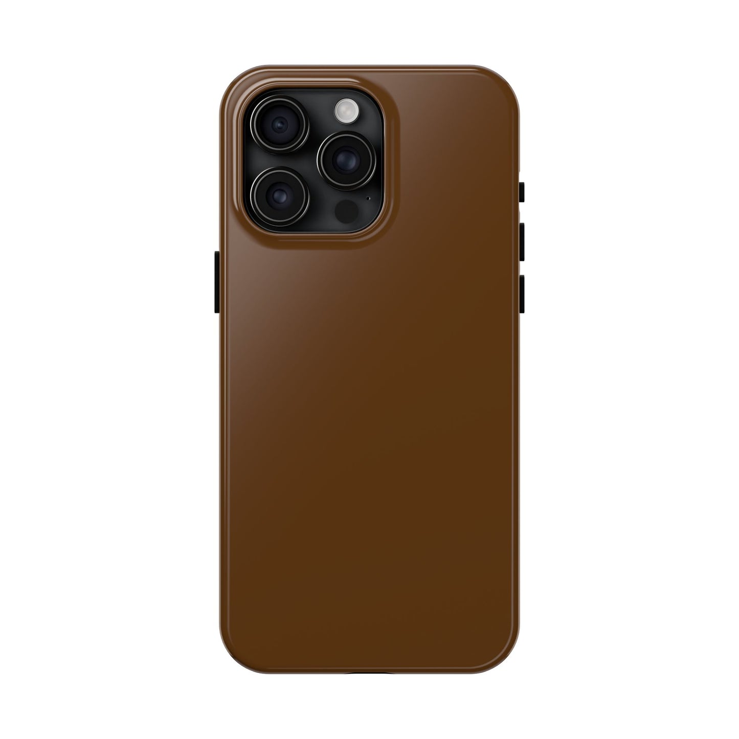 Brown Tough Phone Case — Rugged Shockproof iPhone Cover
