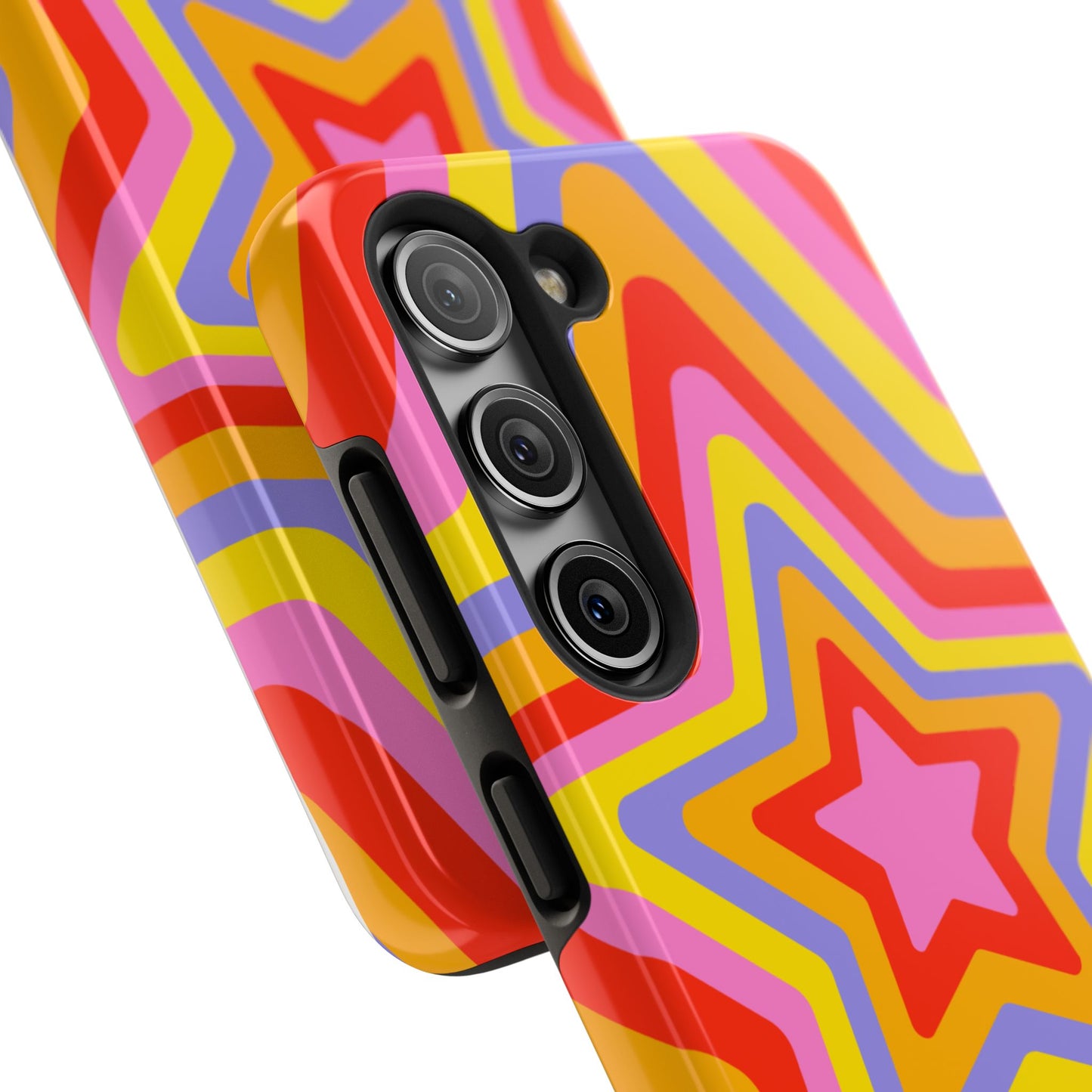 Colorful Star Pattern Tough Phone Cases | Durable Phone Cover, Unique Gifts, Trendy Accessories, Fun Tech Style