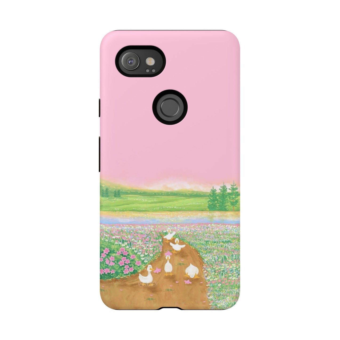Pastel Floral Phone Case, Tough Cases for Nature Lovers, Cute Phone Accessories, Spring Gifts, Unique Mobile Covers