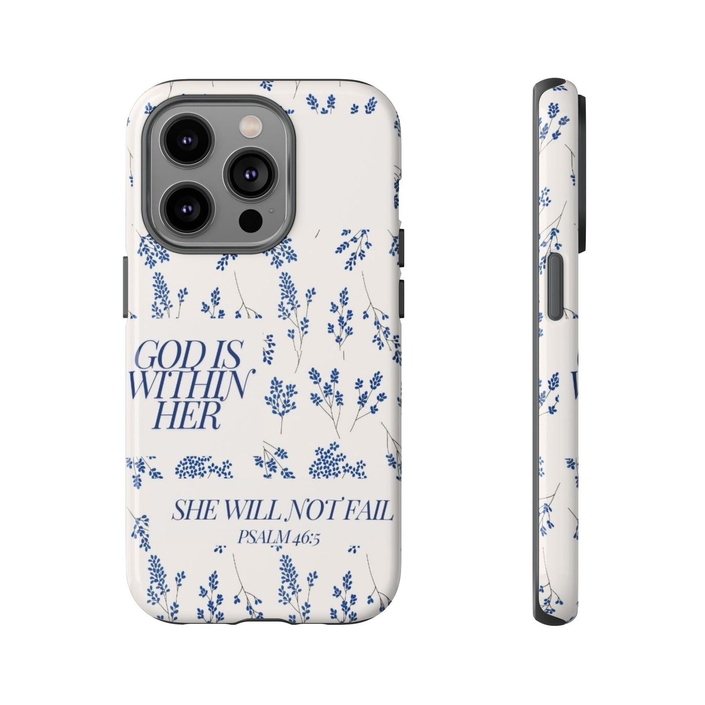 Within Her Cases - Floral Phone Case with Inspirational Quote, Motivational Gifts for Her, Bible Verse Design, Durable Case for iPhone, [...]