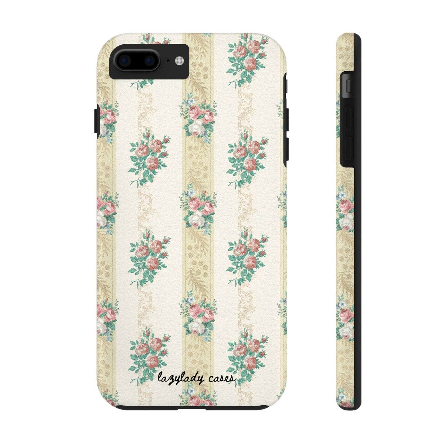 Elegant Floral Tough Phone Case - Vintage Inspired Design