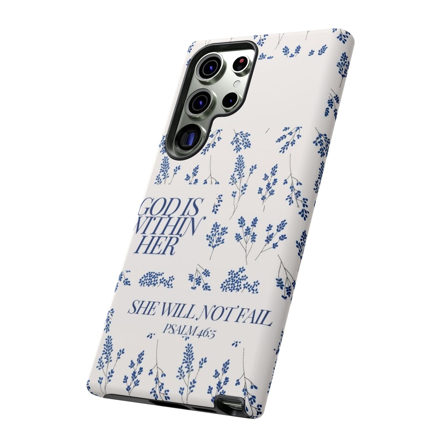 Within Her Cases - Floral Phone Case with Inspirational Quote, Motivational Gifts for Her, Bible Verse Design, Durable Case for iPhone, [...]