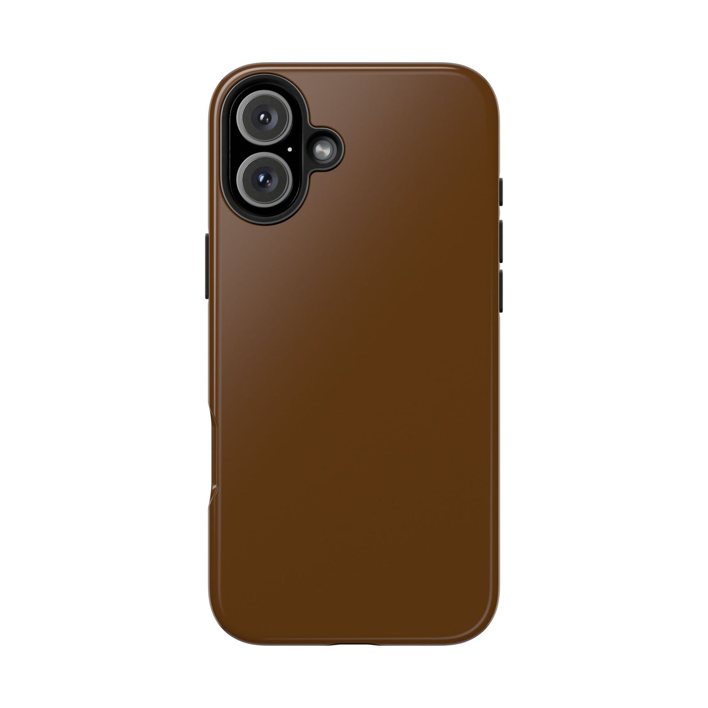 Brown Tough Phone Case — Rugged Shockproof iPhone Cover