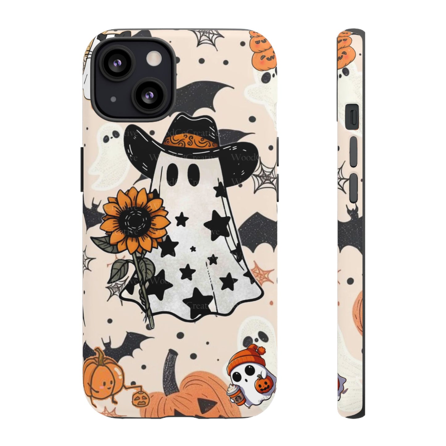 Cute Ghost Phone Case, Halloween Decor, Spooky Gift, Fall Accessories, Pumpkin Lover's Gift, Autumn Vibes, Trick or Treat