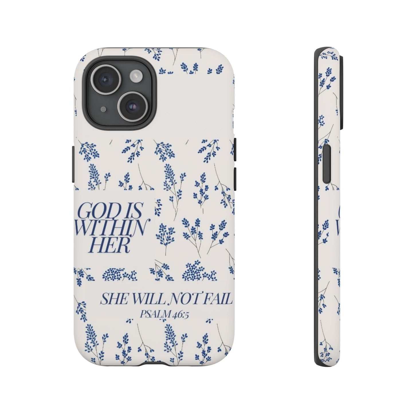 Within Her Cases - Floral Phone Case with Inspirational Quote, Motivational Gifts for Her, Bible Verse Design, Durable Case for iPhone, [...]