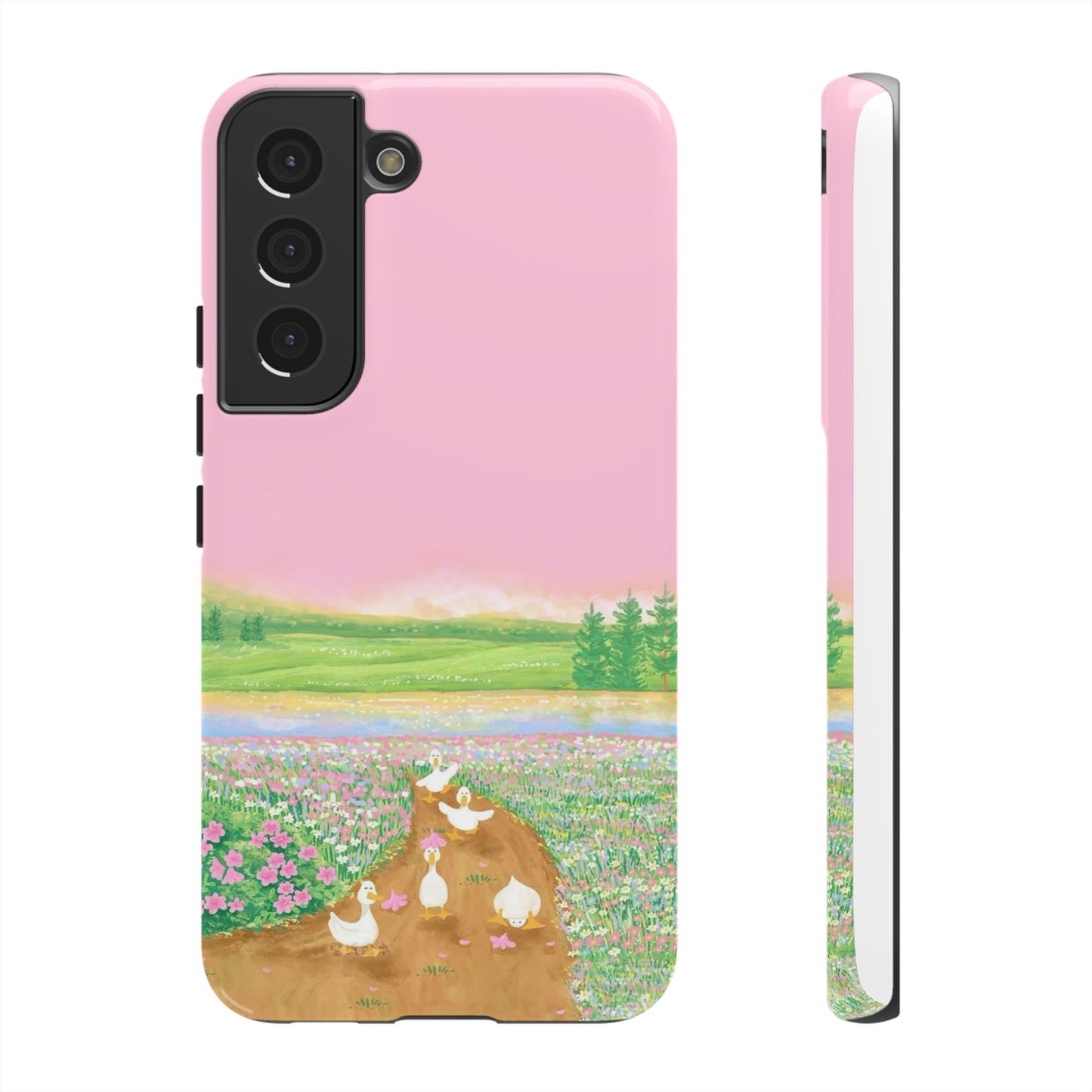 Pastel Floral Phone Case, Tough Cases for Nature Lovers, Cute Phone Accessories, Spring Gifts, Unique Mobile Covers
