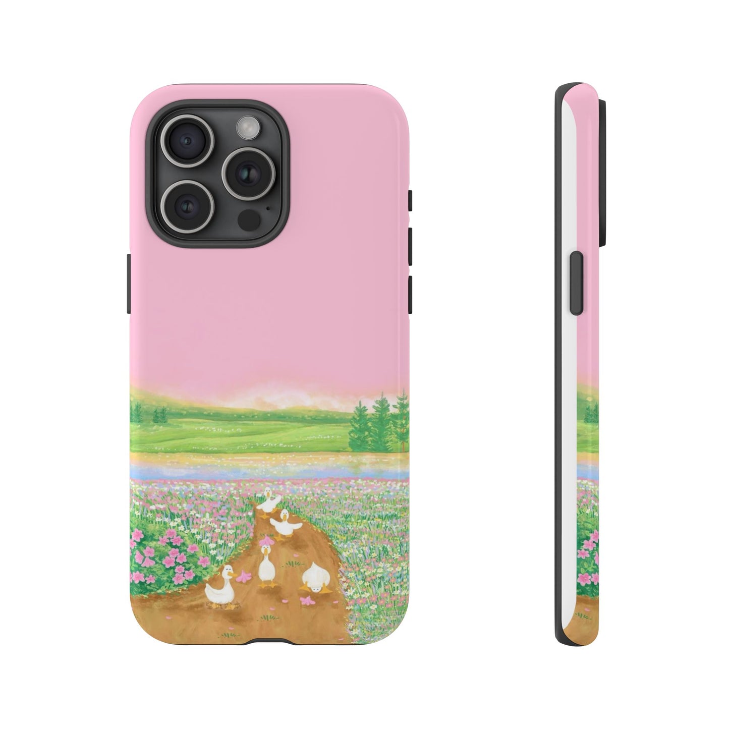 Pastel Floral Phone Case, Tough Cases for Nature Lovers, Cute Phone Accessories, Spring Gifts, Unique Mobile Covers