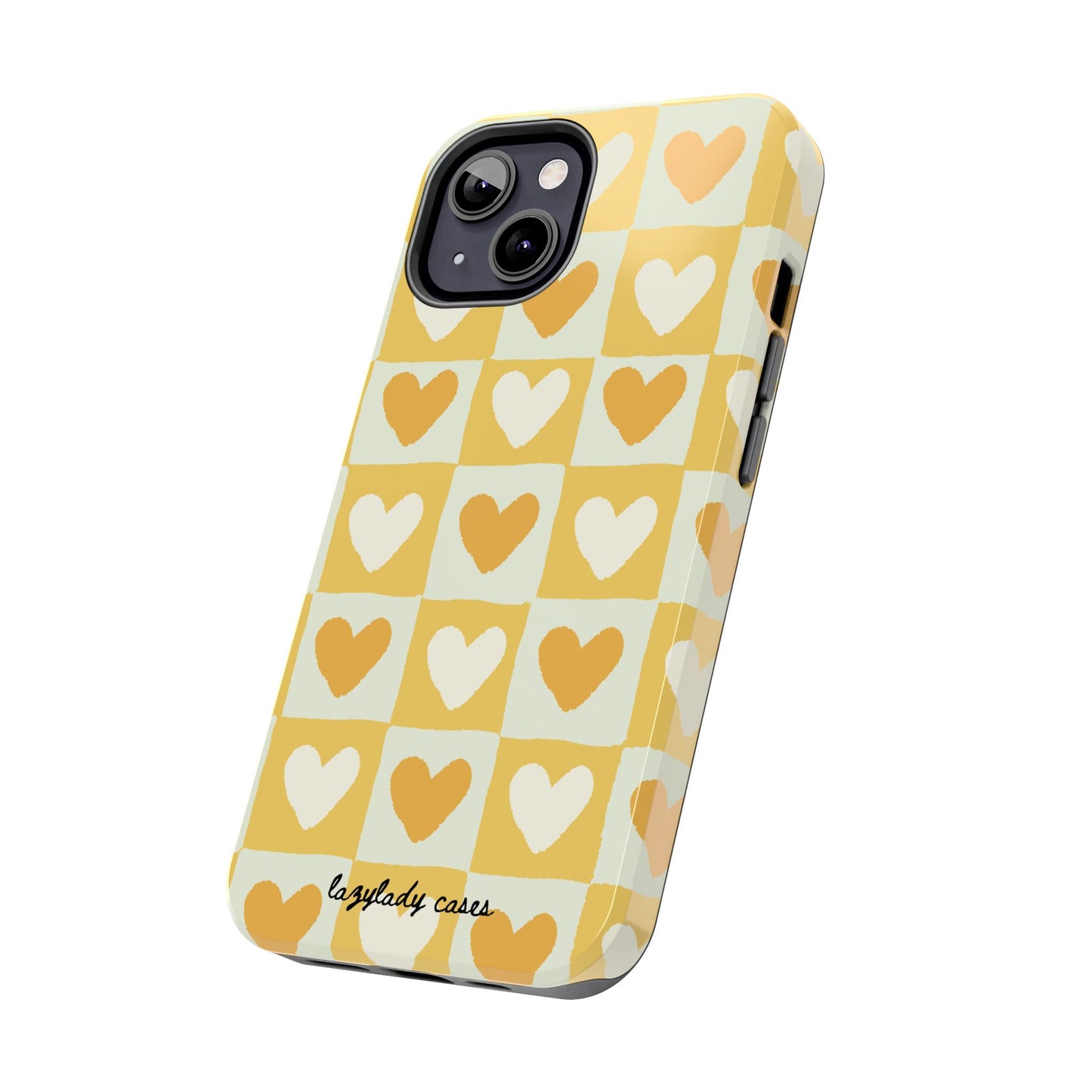 Heart Pattern Tough Phone Case - Cute & Durable for Everyday Use