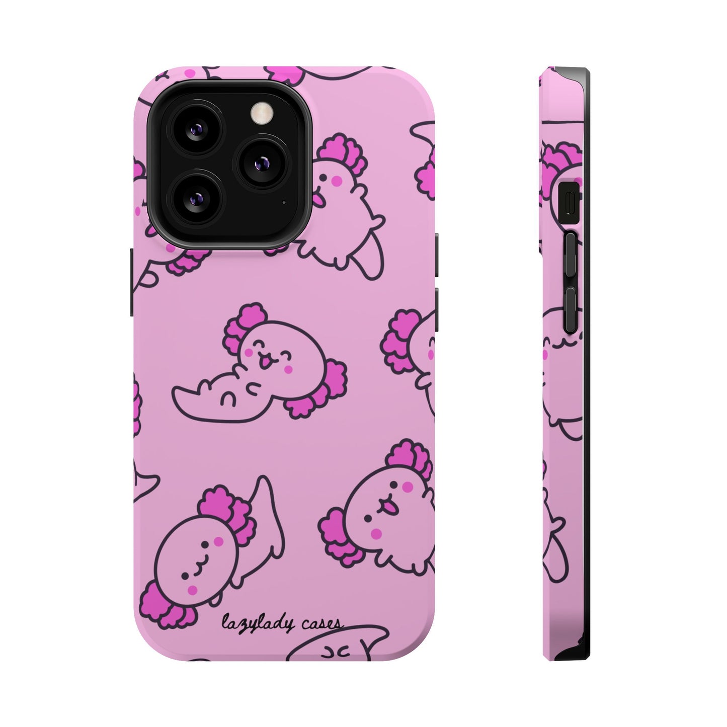 Cute Axolotl Magnetic Tough Case – Kawaii Phone Protection for Animal Lovers