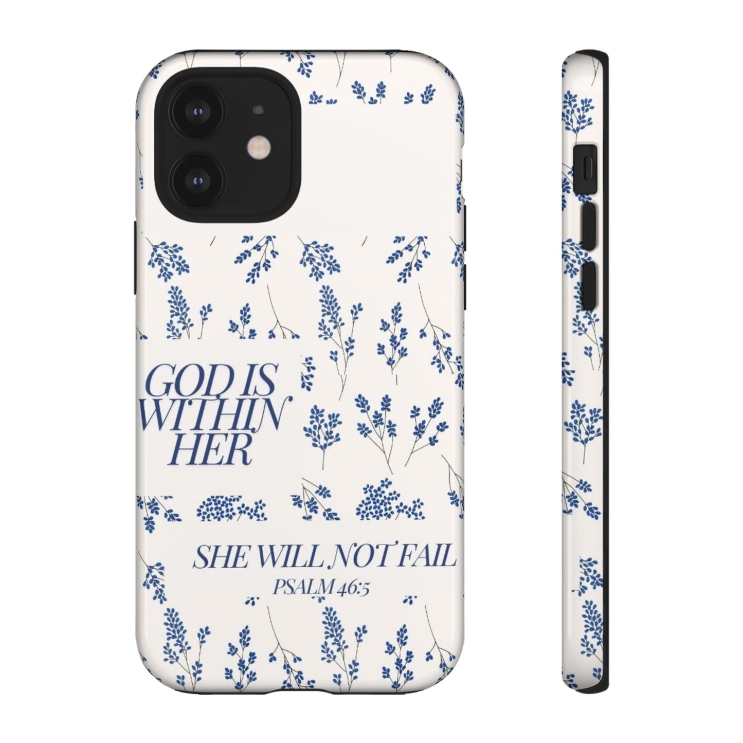 Within Her Cases - Floral Phone Case with Inspirational Quote, Motivational Gifts for Her, Bible Verse Design, Durable Case for iPhone, [...]