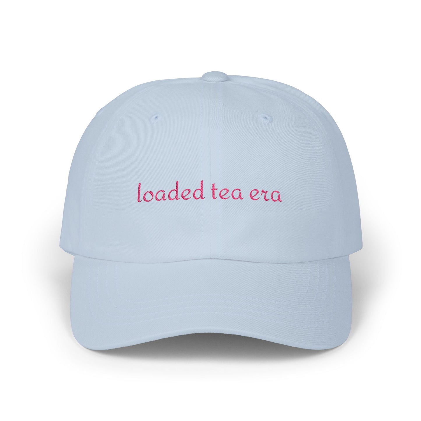 Loaded Tea Era Cap — Embroidered White Baseball Hat