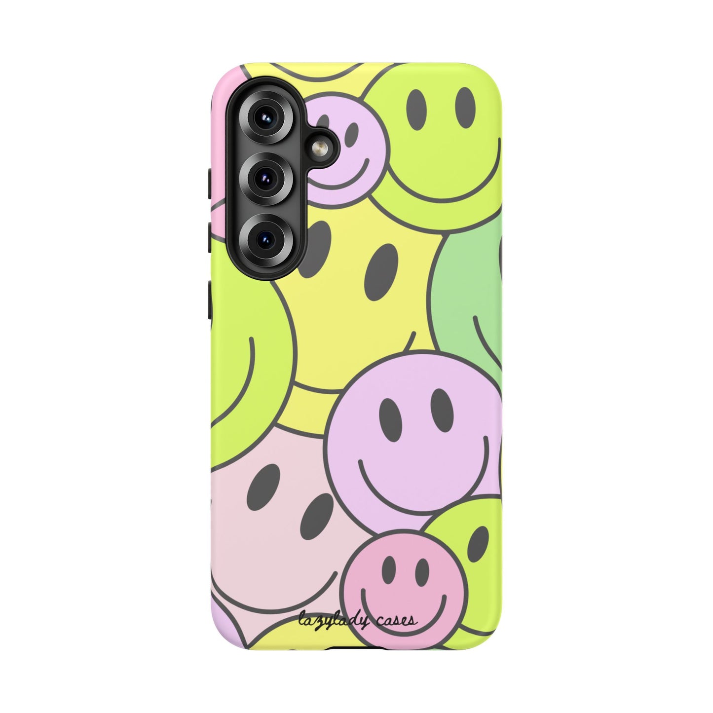 Colorful Smile Face Phone Case - Tough Protection & Fun Design