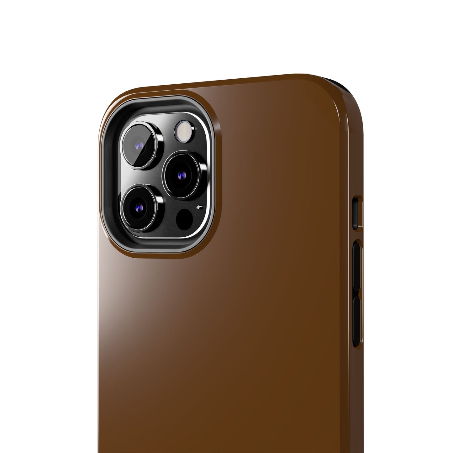 Brown Tough Phone Case — Rugged Shockproof iPhone Cover