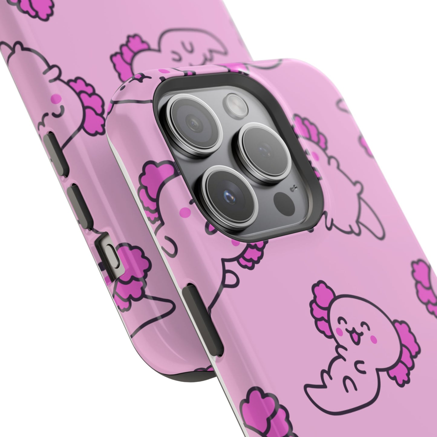 Cute Axolotl Magnetic Tough Case – Kawaii Phone Protection for Animal Lovers