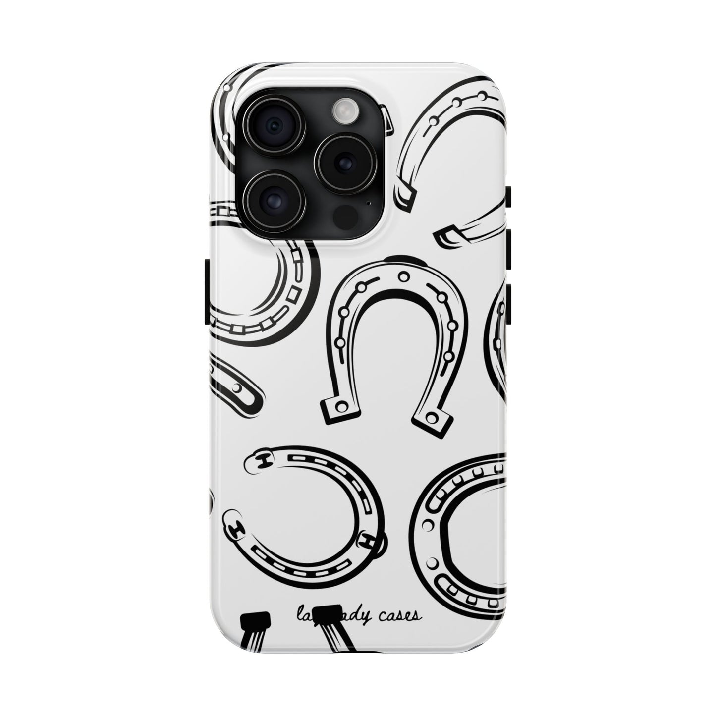 Horseshoe Tough Phone Case - Stylish Protection for Equestrian Lovers