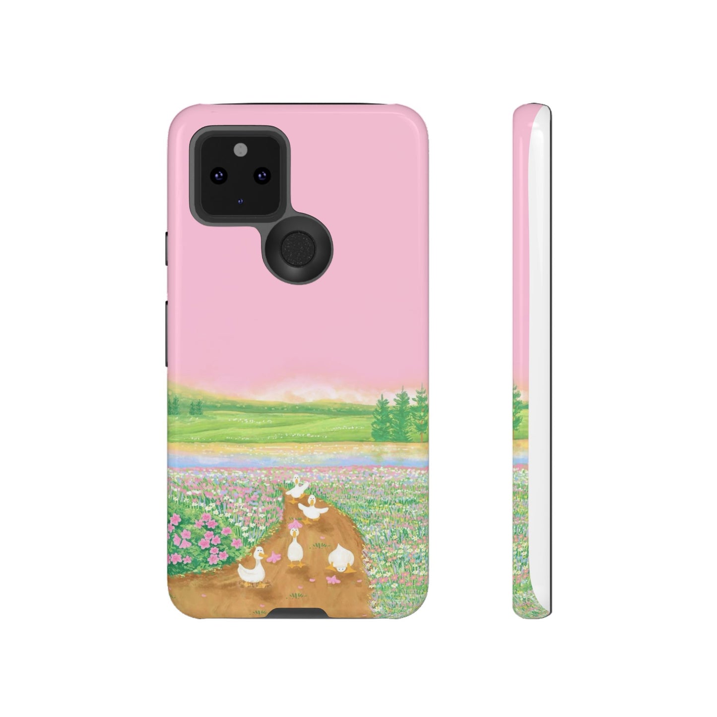 Pastel Floral Phone Case, Tough Cases for Nature Lovers, Cute Phone Accessories, Spring Gifts, Unique Mobile Covers