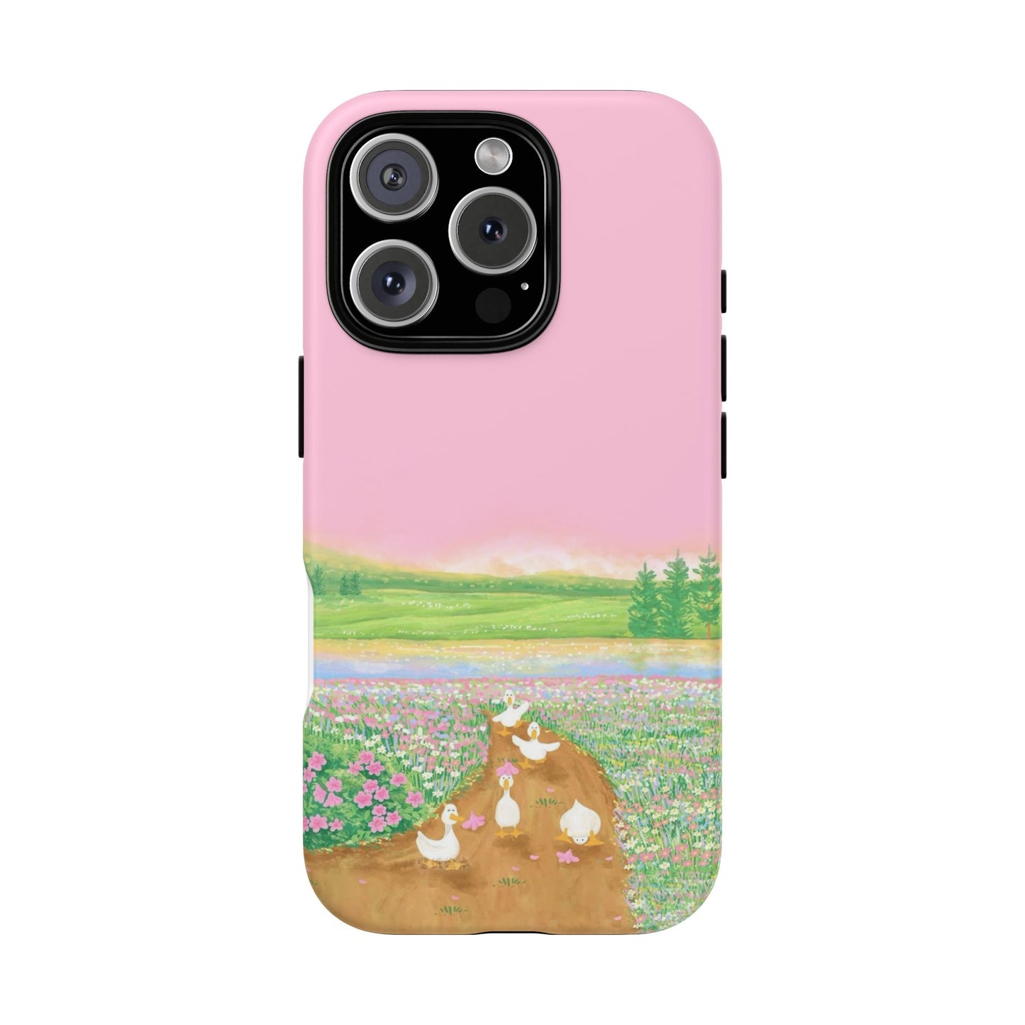 Pastel Floral Phone Case, Tough Cases for Nature Lovers, Cute Phone Accessories, Spring Gifts, Unique Mobile Covers