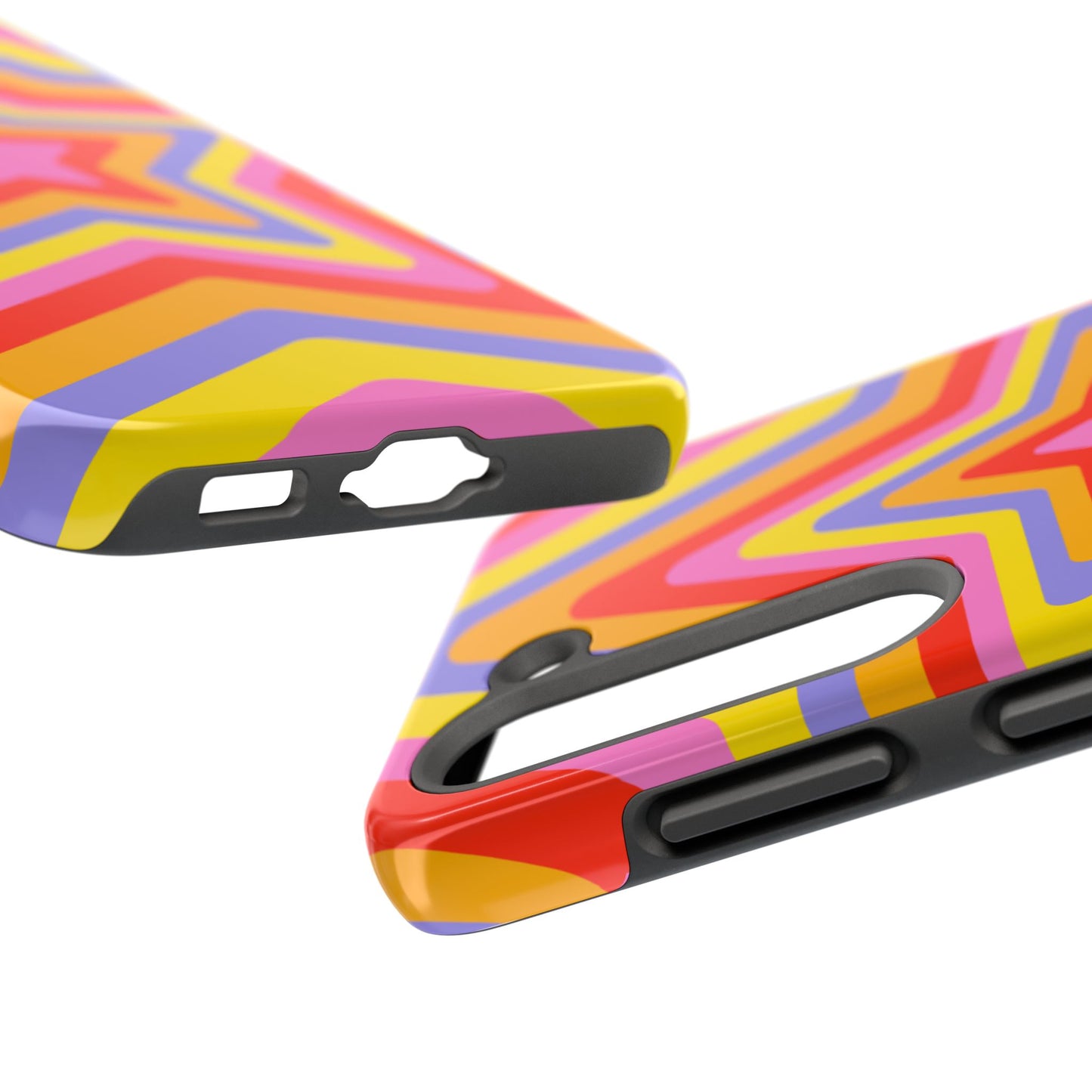 Colorful Star Pattern Tough Phone Cases | Durable Phone Cover, Unique Gifts, Trendy Accessories, Fun Tech Style