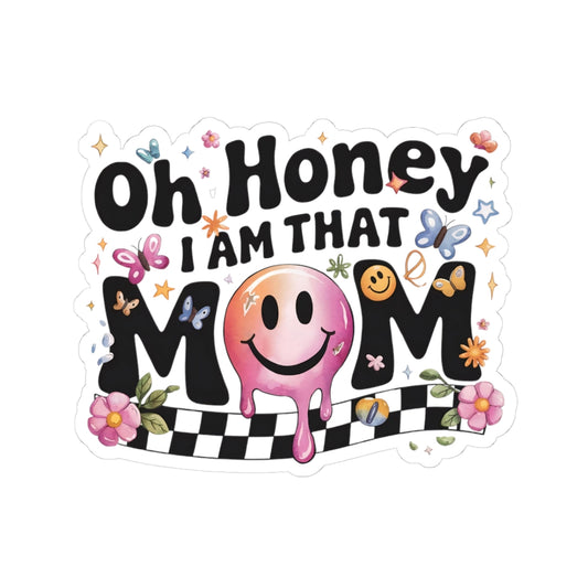 Colorful Mom Life Kiss-Cut Stickers - Fun Planner Decor, Laptop Decals, Gift for New Moms, Cheerful Home Decor, Floral Art