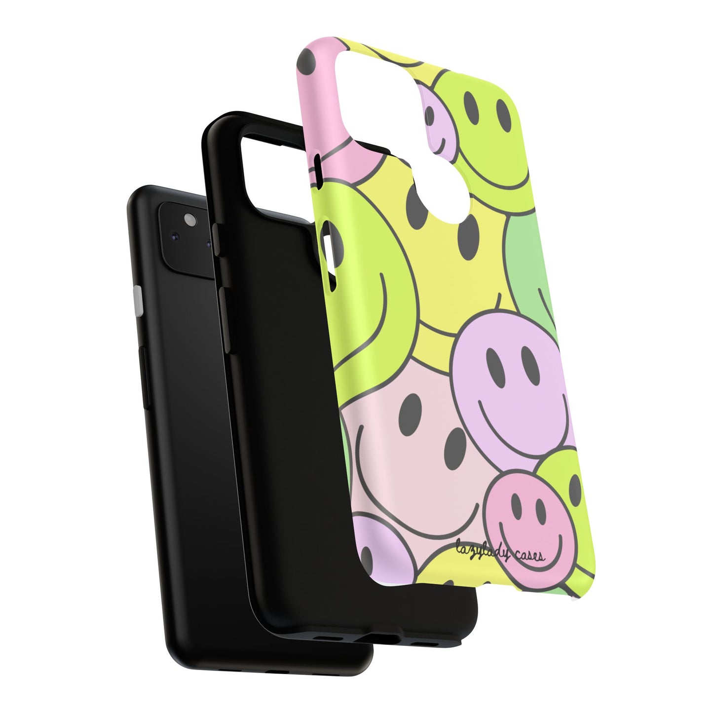 Colorful Smile Face Phone Case - Tough Protection & Fun Design