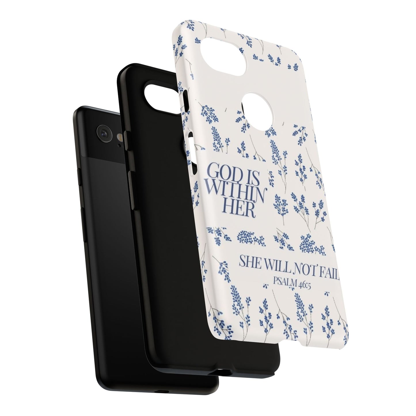 Within Her Cases - Floral Phone Case with Inspirational Quote, Motivational Gifts for Her, Bible Verse Design, Durable Case for iPhone, [...]