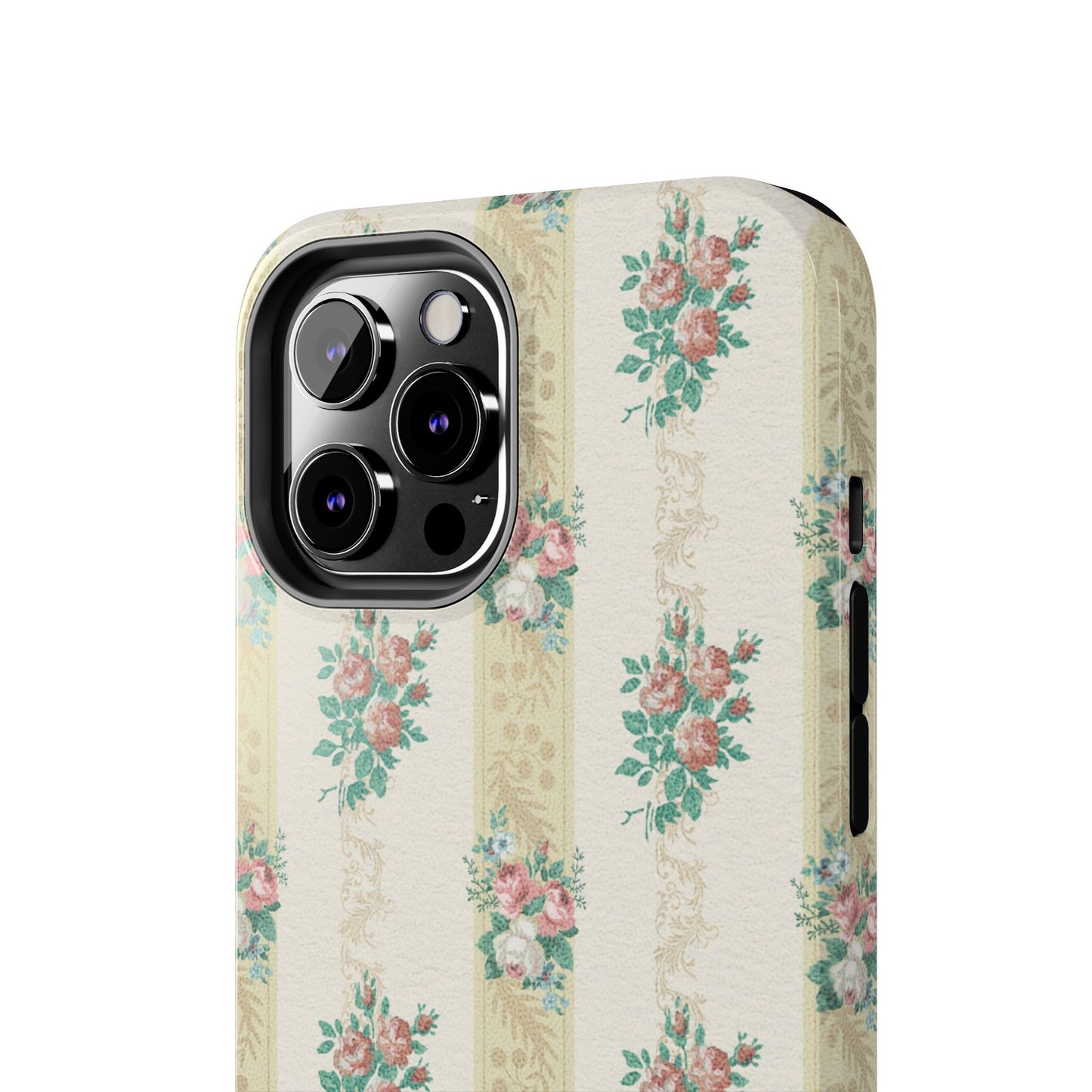 Elegant Floral Tough Phone Case - Vintage Inspired Design