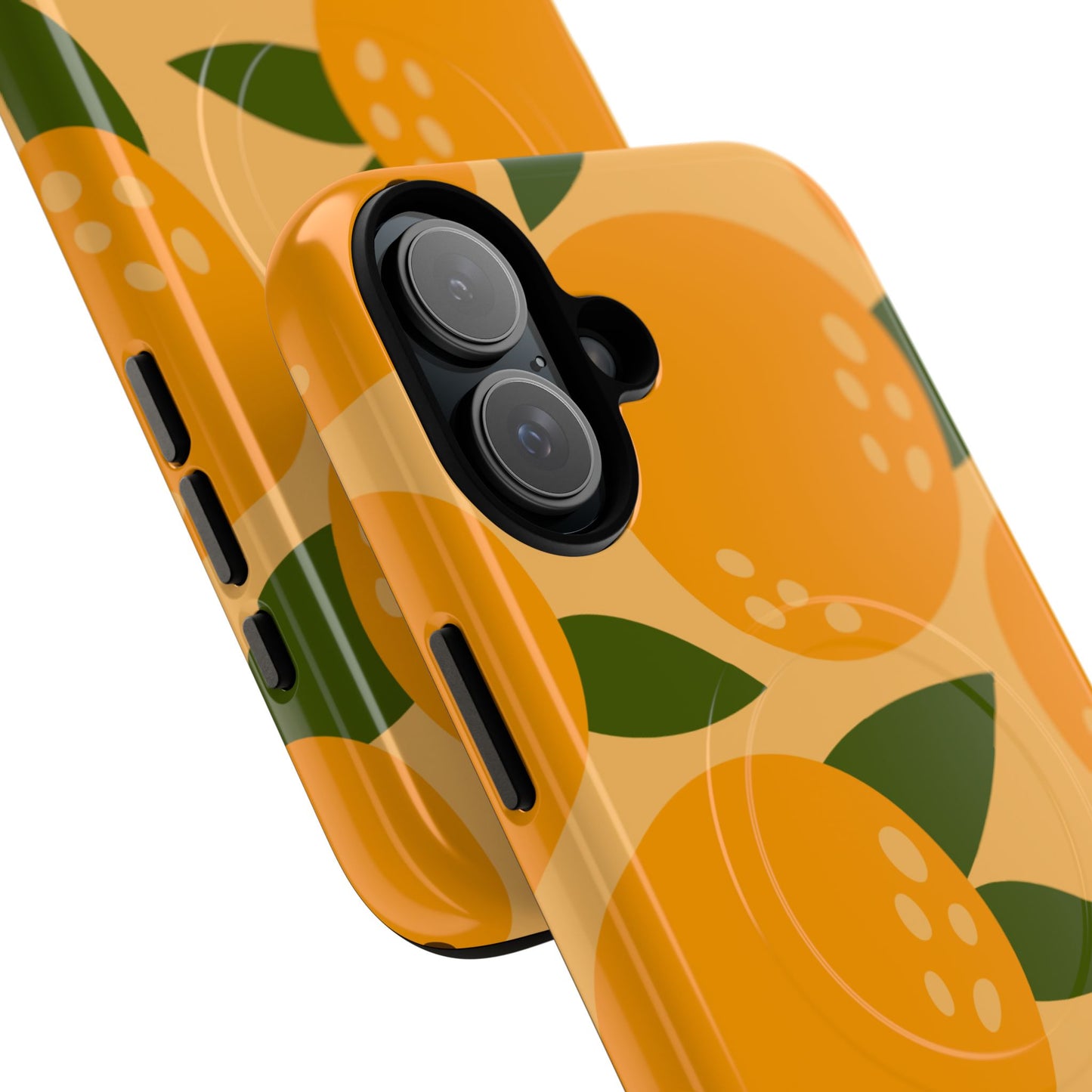 Citrus Orange Phone Case Magnetic Case for iPhone – Vibrant Orange Design