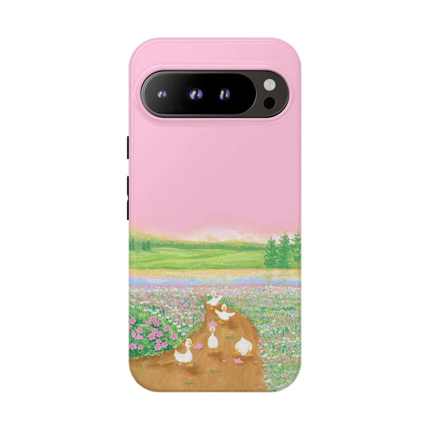 Pastel Floral Phone Case, Tough Cases for Nature Lovers, Cute Phone Accessories, Spring Gifts, Unique Mobile Covers