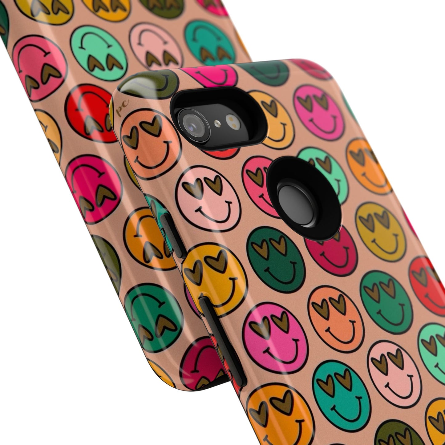 Colorful Smiley Phone Case | Tough Cases, Cute Phone Cover, Happy Vibes, Gift for Friends, Fun Phone Accessory