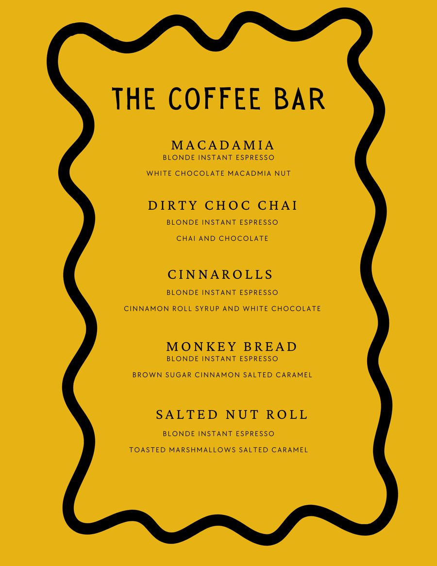 the coffee bar