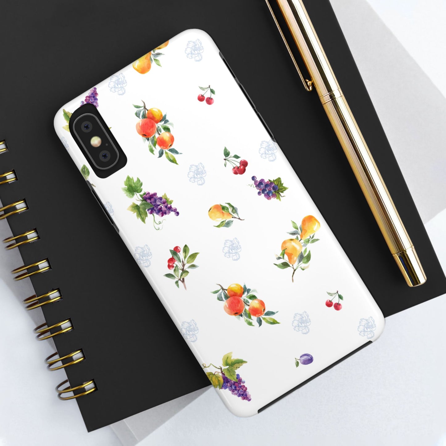 Fruit Floral Tough Phone Case, Durable Mobile Cover, Nature-Inspired Gift, Stylish Protection, Unique Smartphone Accessory