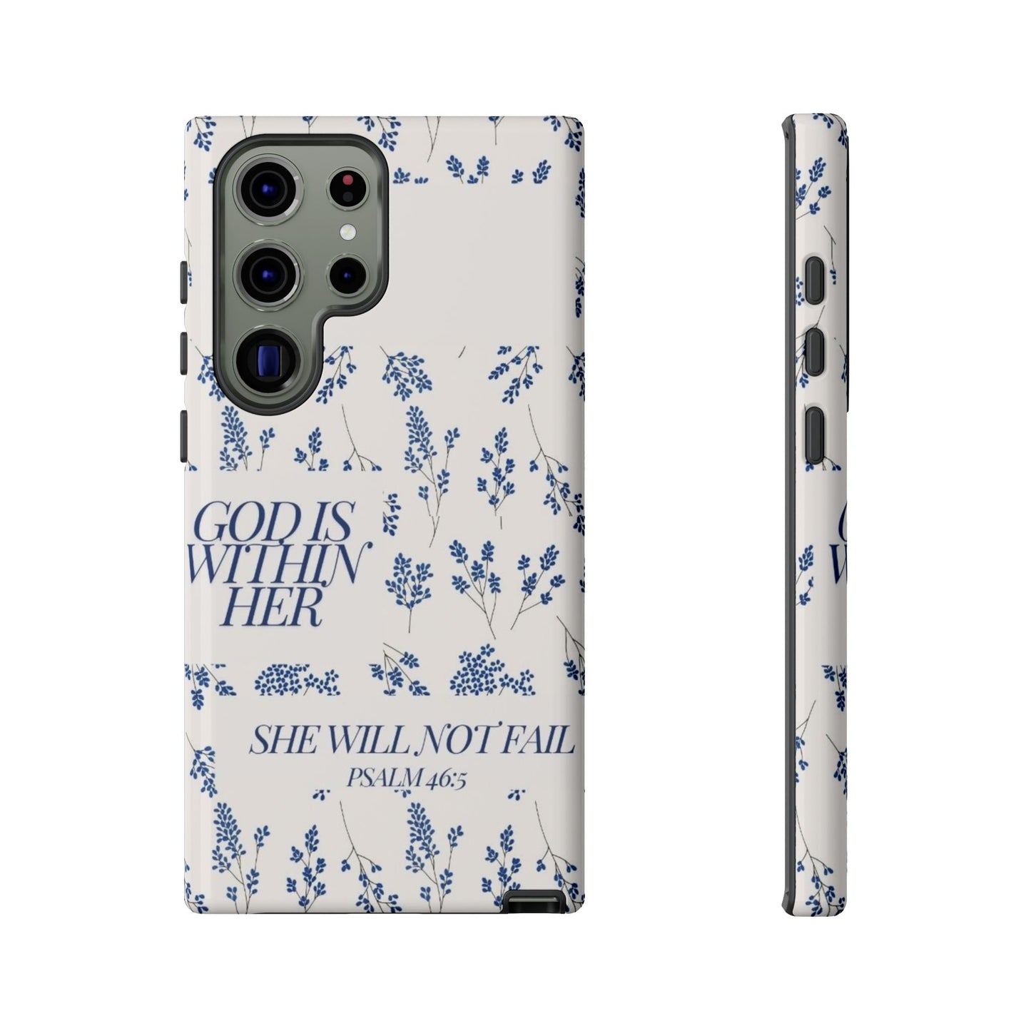 Within Her Cases - Floral Phone Case with Inspirational Quote, Motivational Gifts for Her, Bible Verse Design, Durable Case for iPhone, [...]